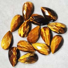 10X18MM FACETED PEAR CABOCHON TIGER EYE(6PCS/BAG)